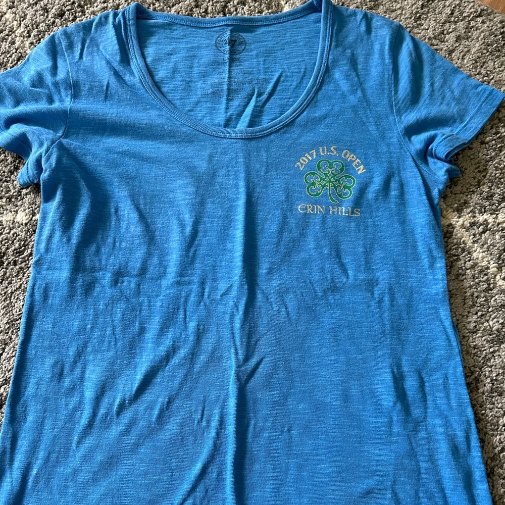 2017 Blue US Open Scoop Neck TShirt